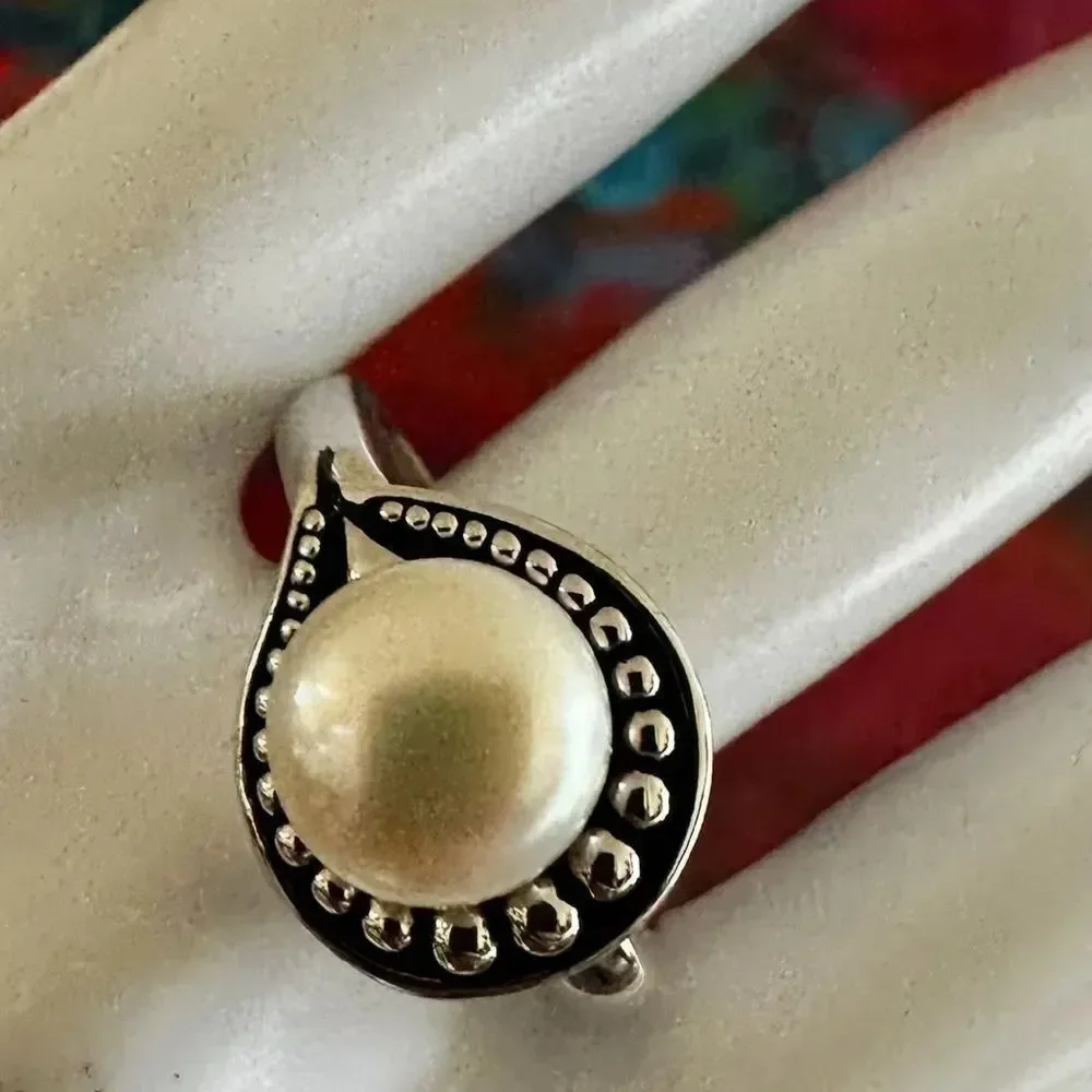 Honora Sterling Silver Cultured Pearl Ring